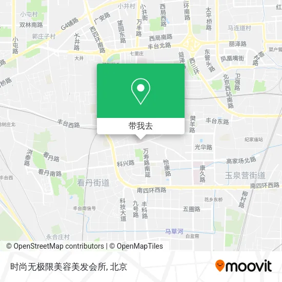 时尚无极限美容美发会所地图