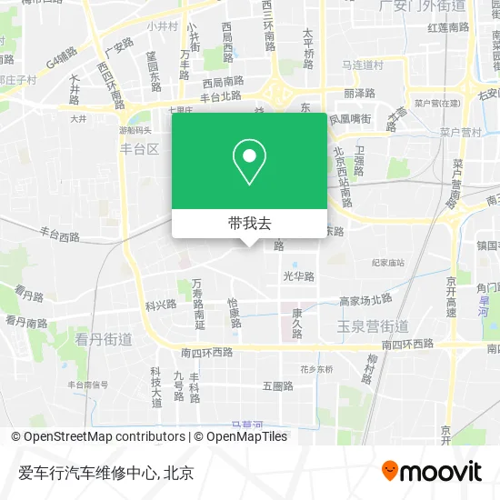 爱车行汽车维修中心地图