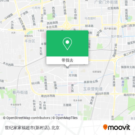 世纪家家福超市(新村店)地图