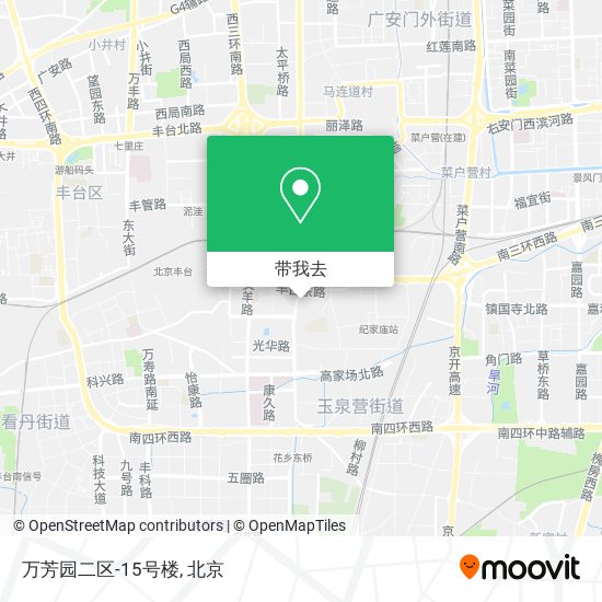 万芳园二区-15号楼地图