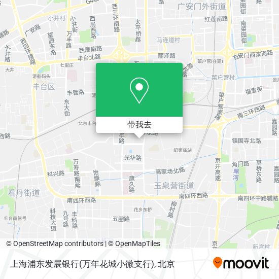 上海浦东发展银行(万年花城小微支行)地图