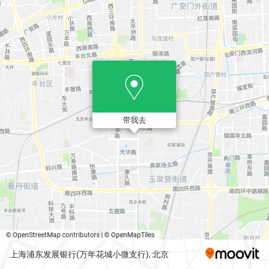 上海浦东发展银行(万年花城小微支行)地图