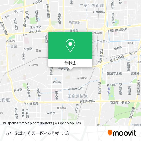 万年花城万芳园一区-16号楼地图