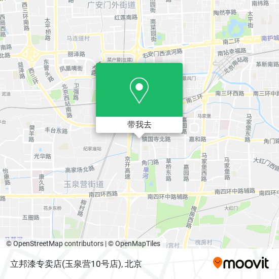 立邦漆专卖店(玉泉营10号店)地图