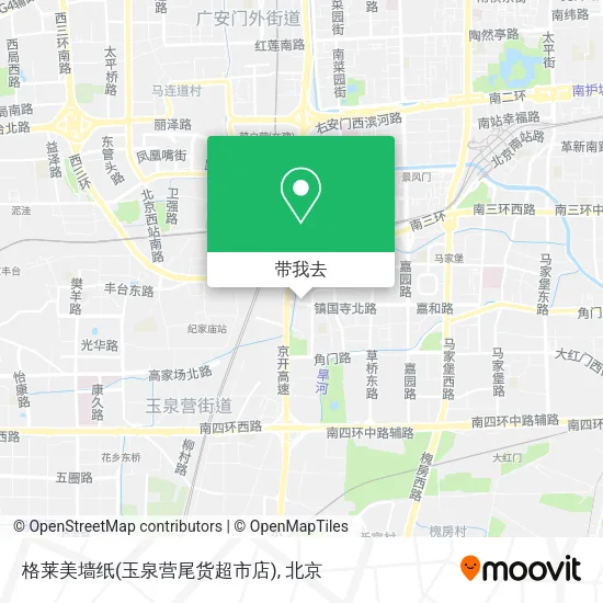 格莱美墙纸(玉泉营尾货超市店)地图