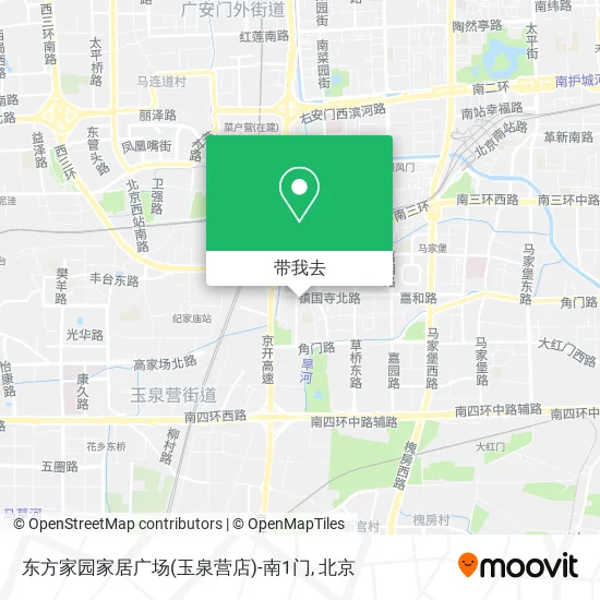 东方家园家居广场(玉泉营店)-南1门地图