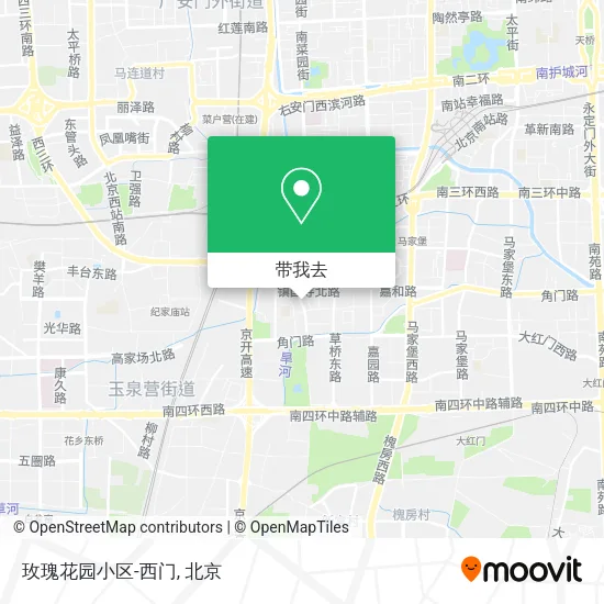 玫瑰花园小区-西门地图