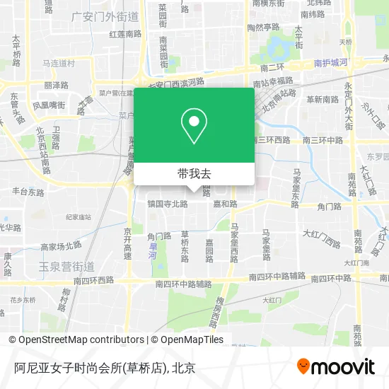 阿尼亚女子时尚会所(草桥店)地图
