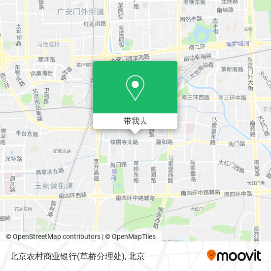 北京农村商业银行(草桥分理处)地图