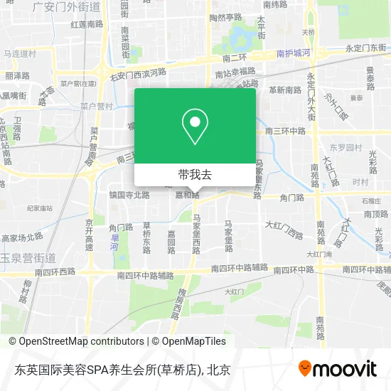 东英国际美容SPA养生会所(草桥店)地图