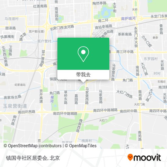 镇国寺社区居委会地图