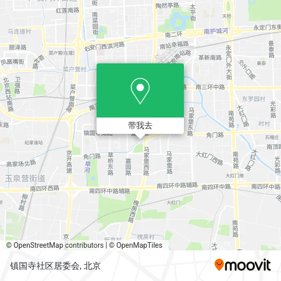 镇国寺社区居委会地图