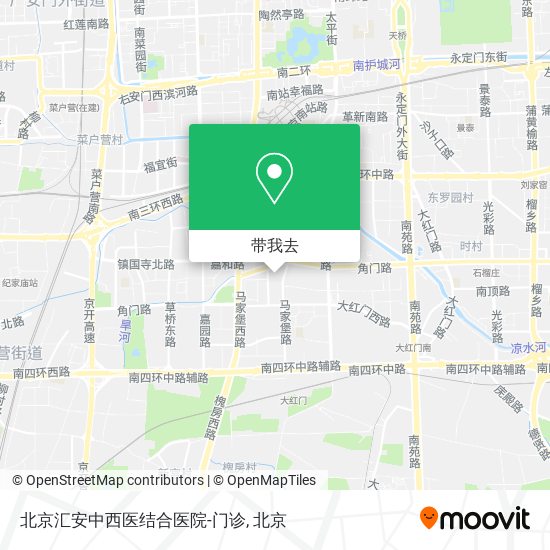 北京汇安中西医结合医院-门诊地图