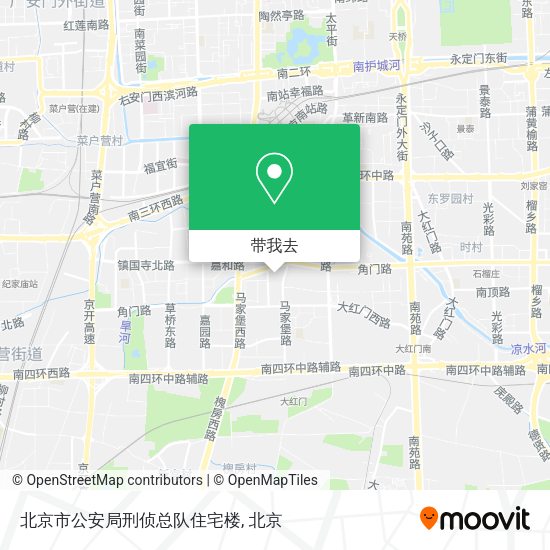 北京市公安局刑侦总队住宅楼地图