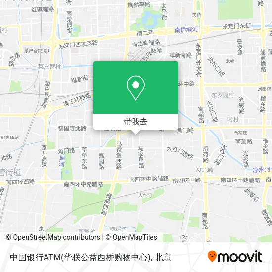 中国银行ATM(华联公益西桥购物中心)地图