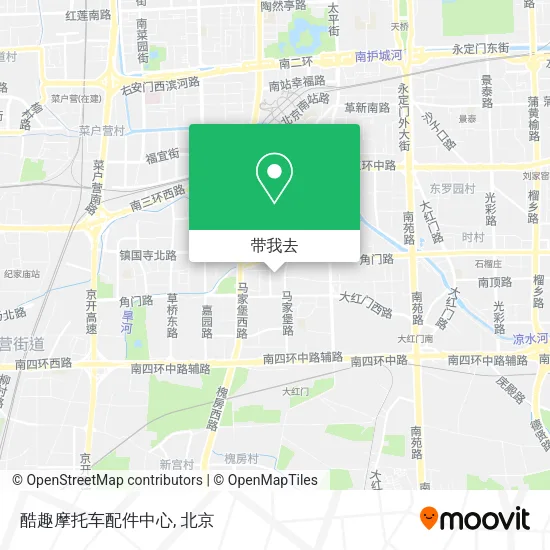酷趣摩托车配件中心地图