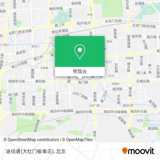 迪信通(大红门银泰店)地图