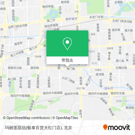 玛丽莲甜品(银泰百货大红门店)地图