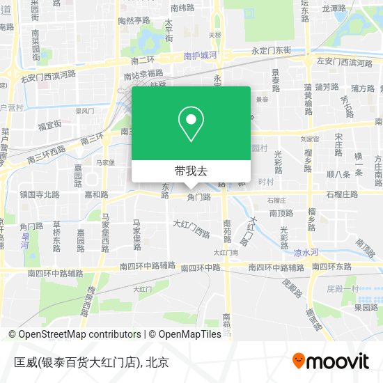 匡威(银泰百货大红门店)地图
