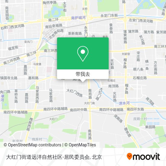 大红门街道远洋自然社区-居民委员会地图