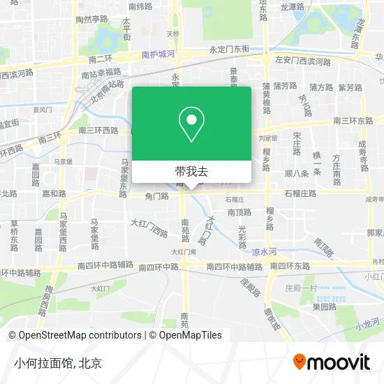 小何拉面馆地图