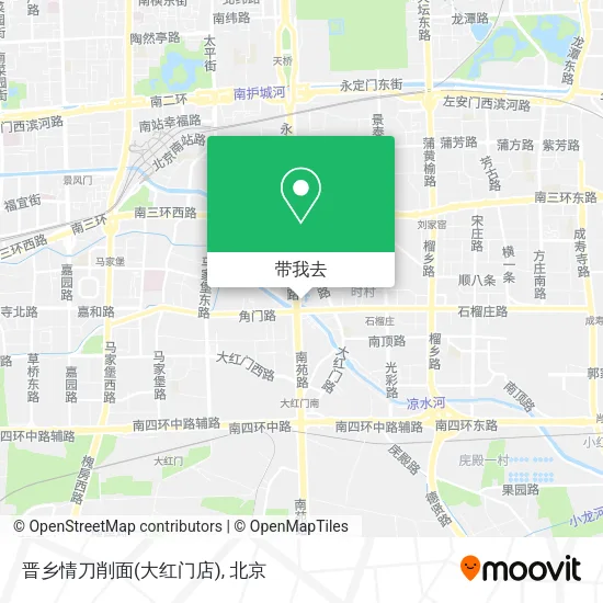晋乡情刀削面(大红门店)地图