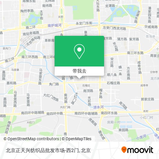 北京正天兴纺织品批发市场-西2门地图