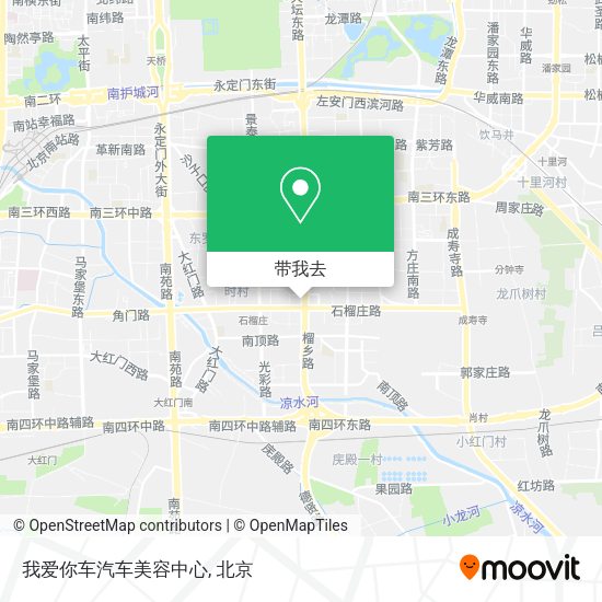 我爱你车汽车美容中心地图