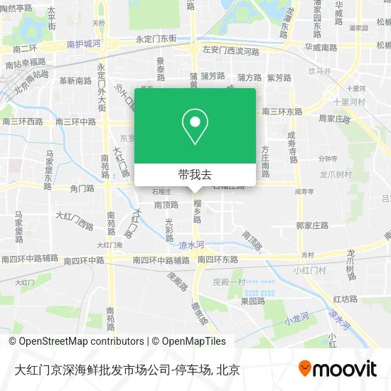 大红门京深海鲜批发市场公司-停车场地图