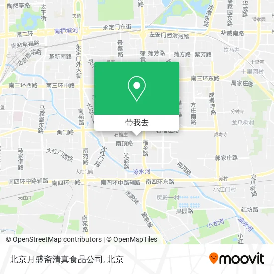 北京月盛斋清真食品公司地图