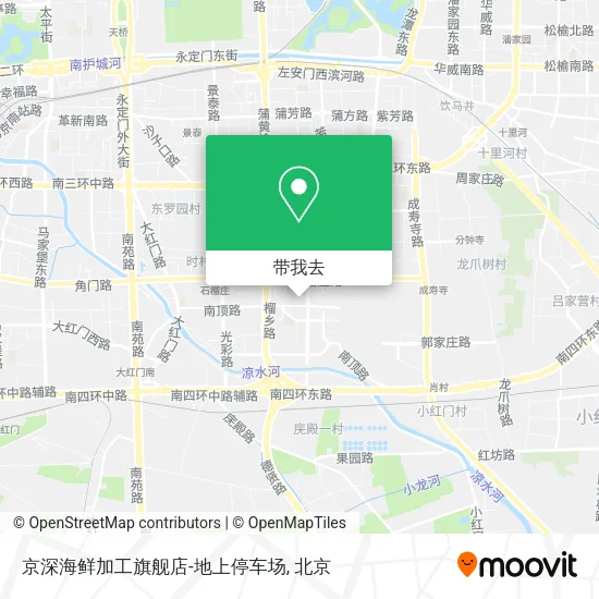 京深海鲜加工旗舰店-地上停车场地图