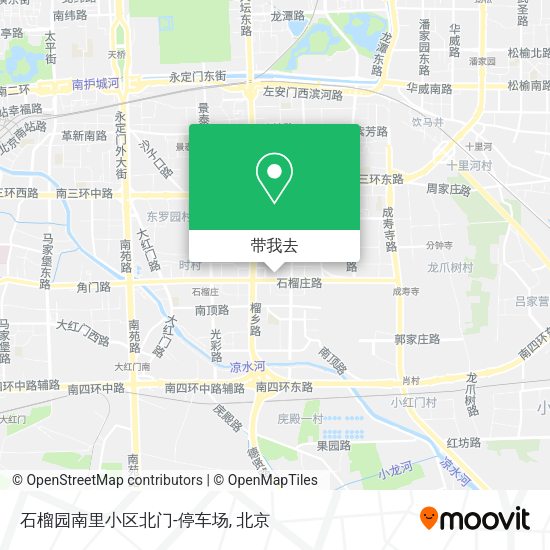 石榴园南里小区北门-停车场地图