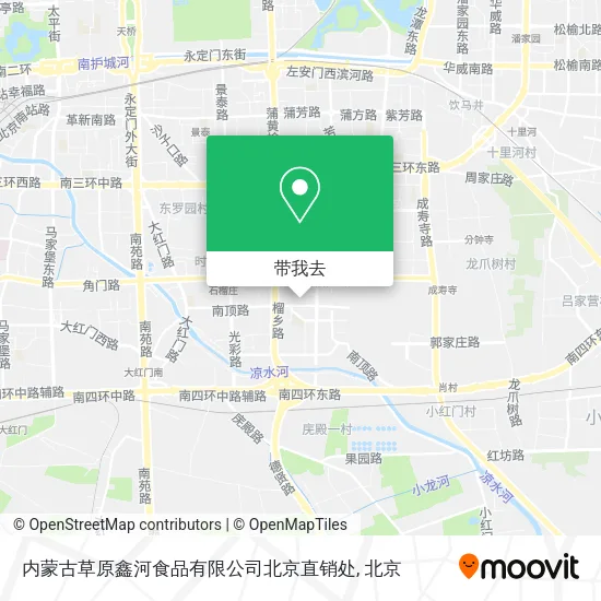 内蒙古草原鑫河食品有限公司北京直销处地图