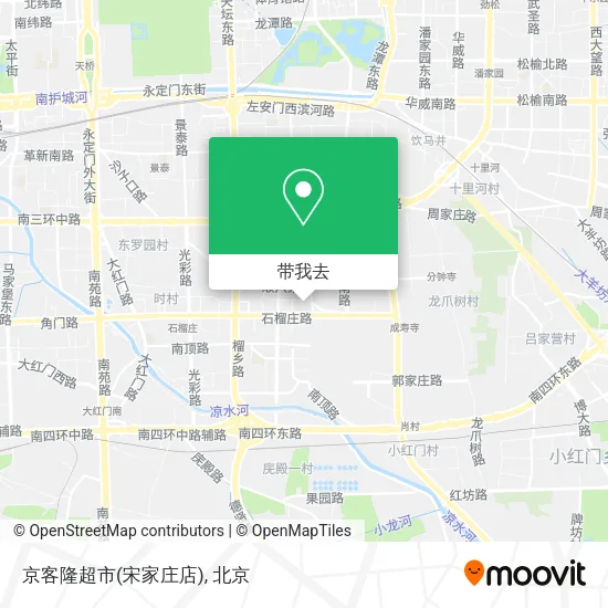 京客隆超市(宋家庄店)地图