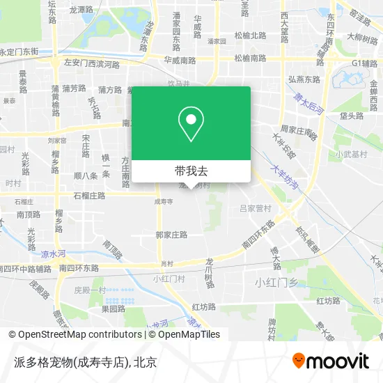 派多格宠物(成寿寺店)地图