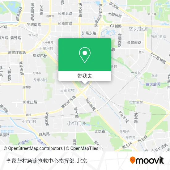 李家营村急诊抢救中心指挥部地图