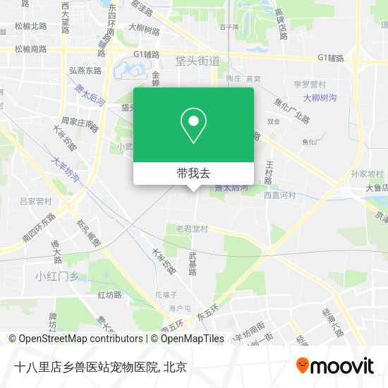 十八里店乡兽医站宠物医院地图