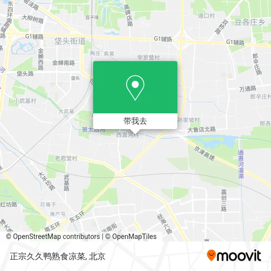 正宗久久鸭熟食凉菜地图