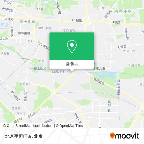 北京宇恒门诊地图