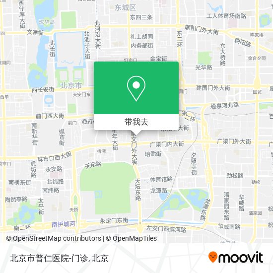 北京市普仁医院-门诊地图