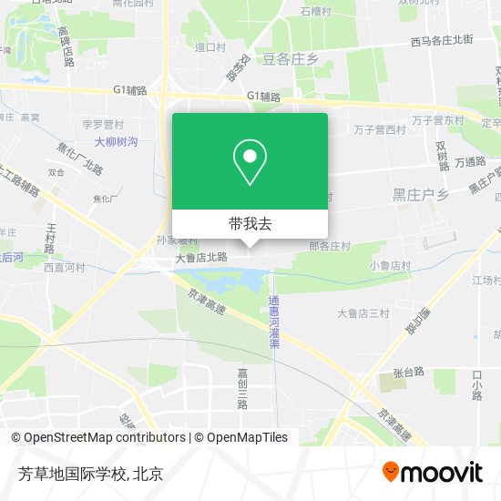 芳草地国际学校地图