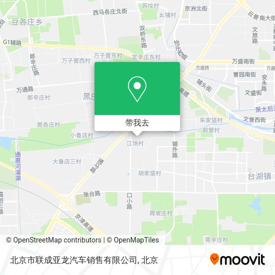 北京市联成亚龙汽车销售有限公司地图