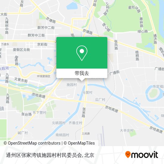 通州区张家湾镇施园村村民委员会地图