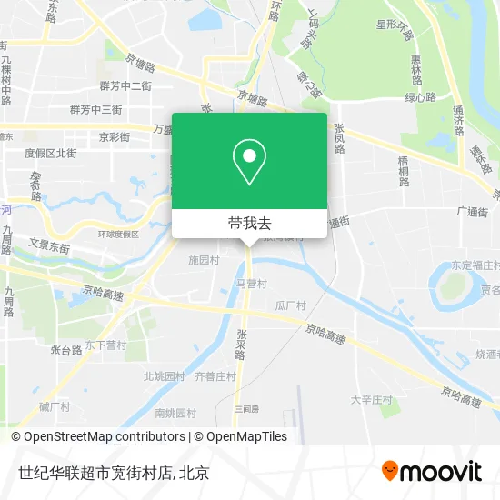 世纪华联超市宽街村店地图