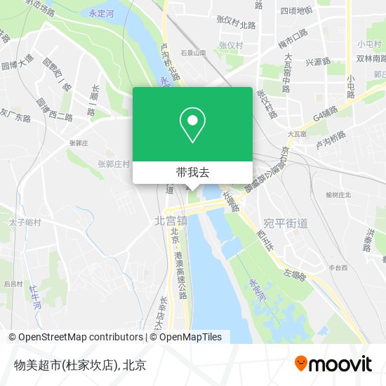 物美超市(杜家坎店)地图