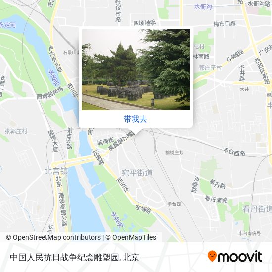 中国人民抗日战争纪念雕塑园地图
