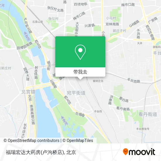 福瑞宏达大药房(卢沟桥店)地图