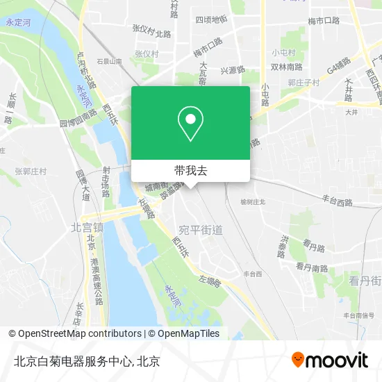 北京白菊电器服务中心地图