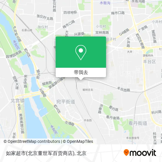 如家超市(北京董世军百货商店)地图