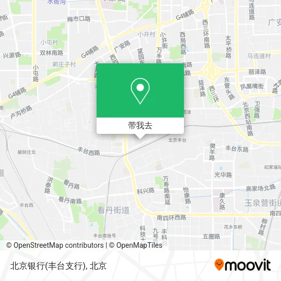 北京银行(丰台支行)地图